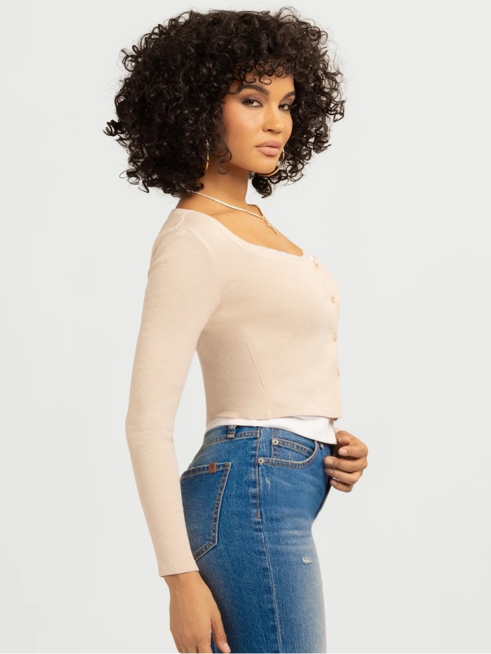 Jessica Simpson Women's Manuela Layered Look Top - Picture 3 of 4